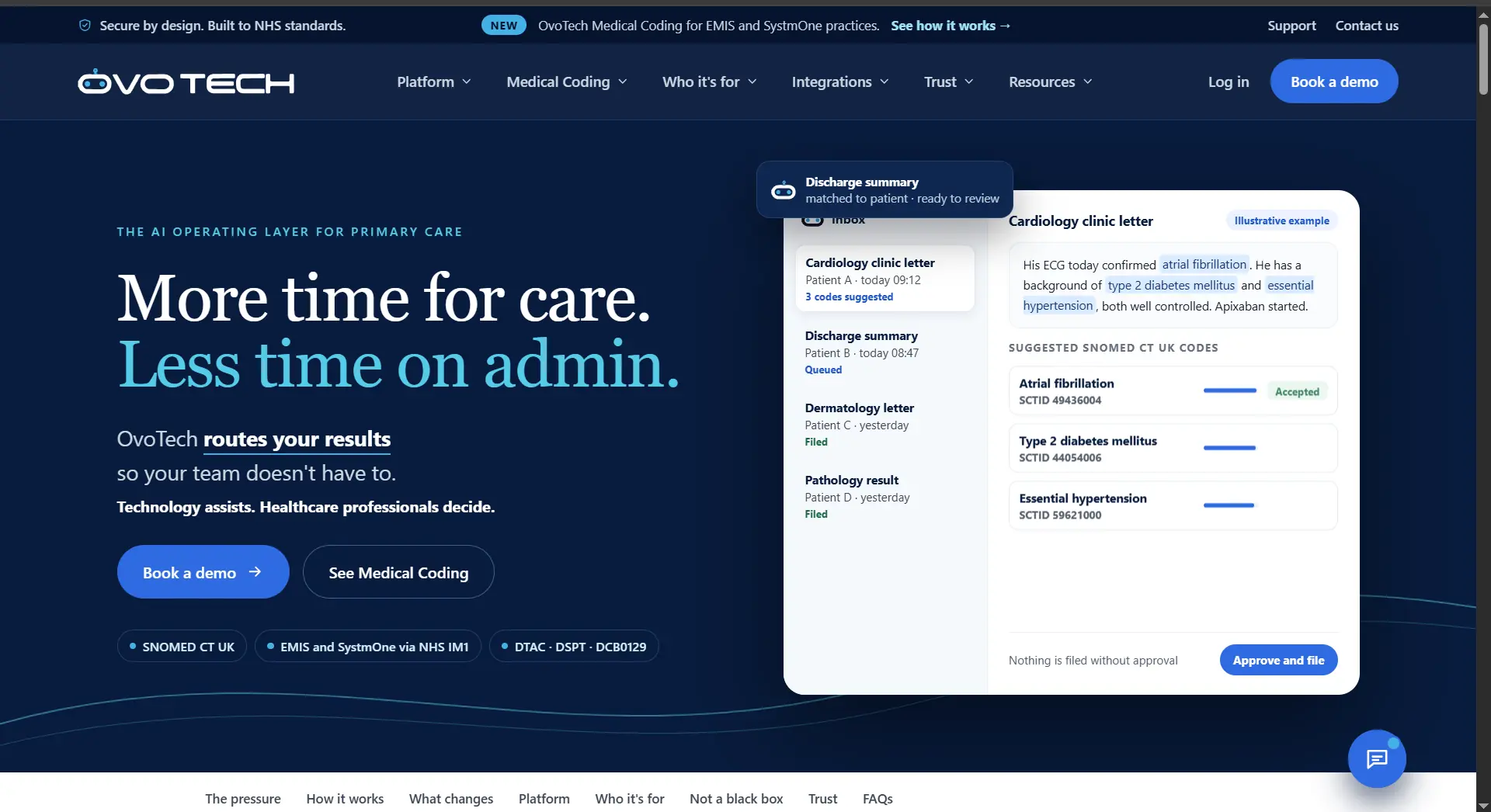 OvoTech website screenshot