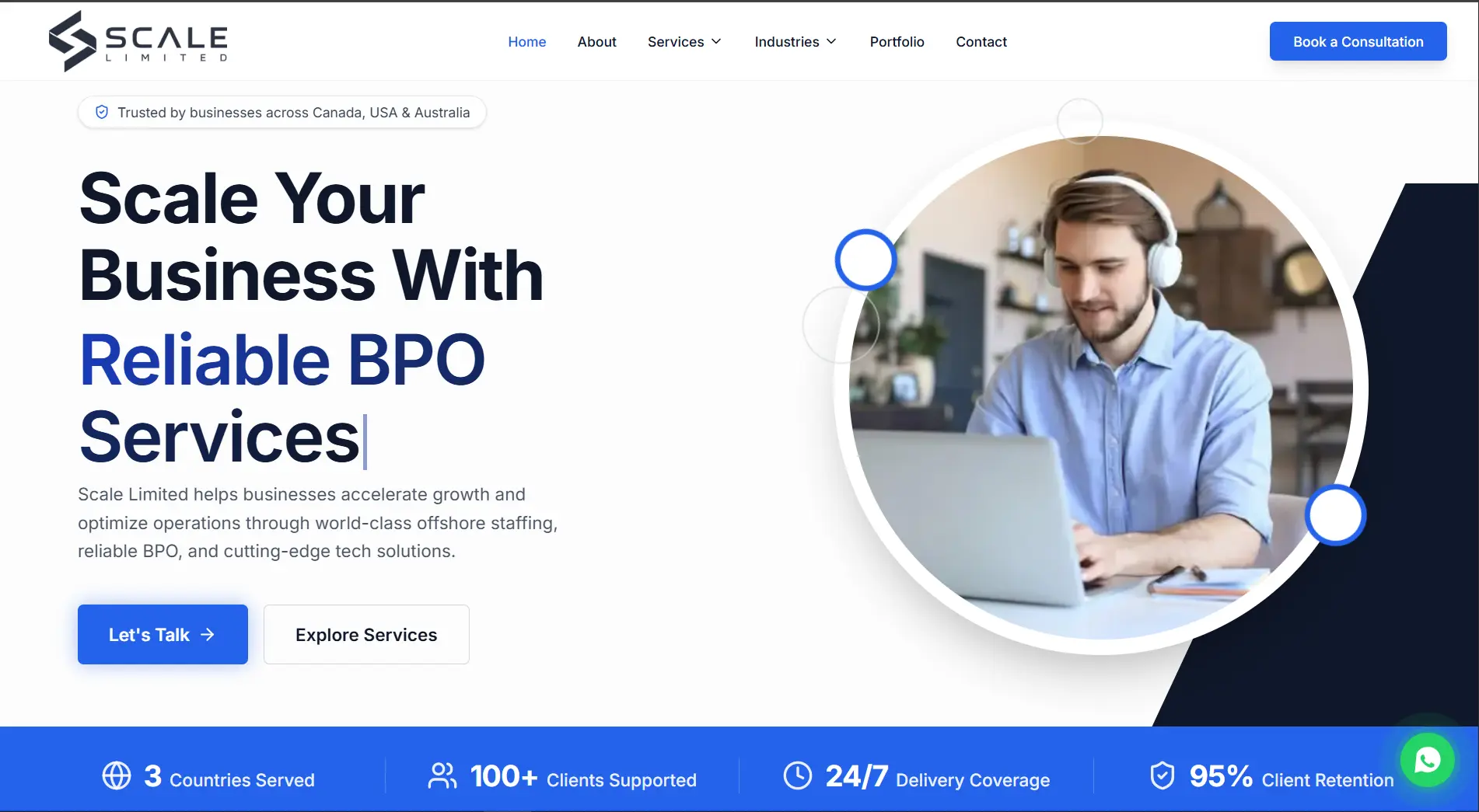 Scale Limited website screenshot