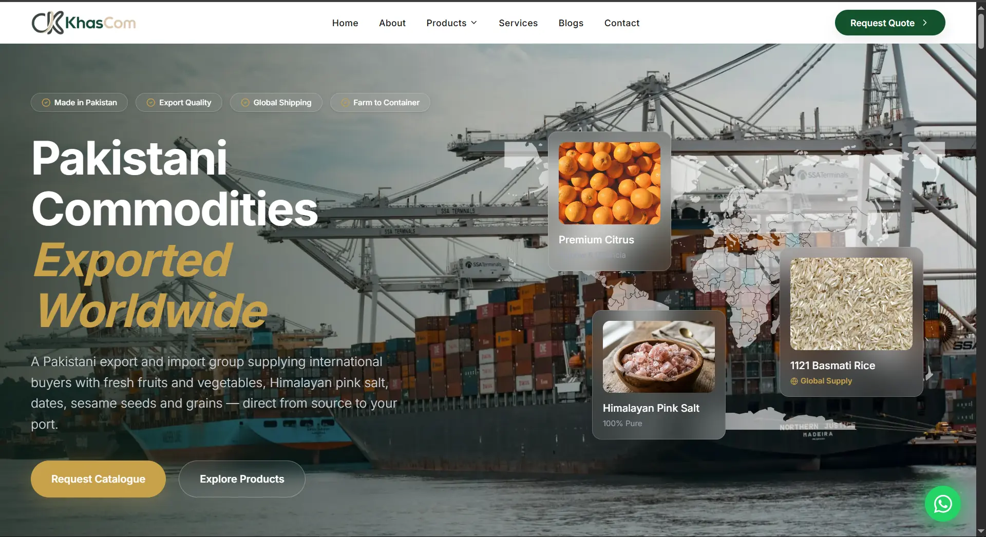 KhasCom website screenshot